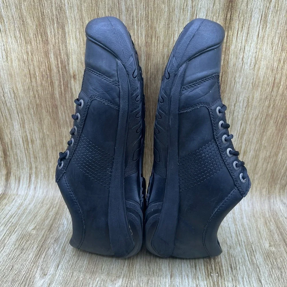 Keen Austin Oxford Men's Size 13 Black Leather Lace Up Casual Shoes Sneakers